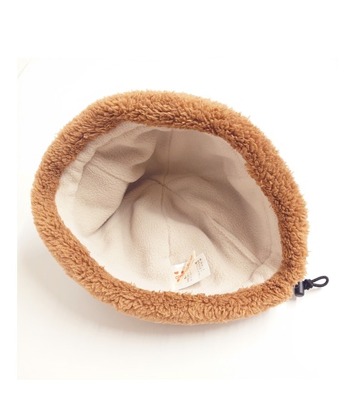 connect M(コネクトエム)の「調節クマボアワッチ(ニットキャップ/ビーニー・キッズ・ブラウン/キナリ・S/M)」の5枚目の写真