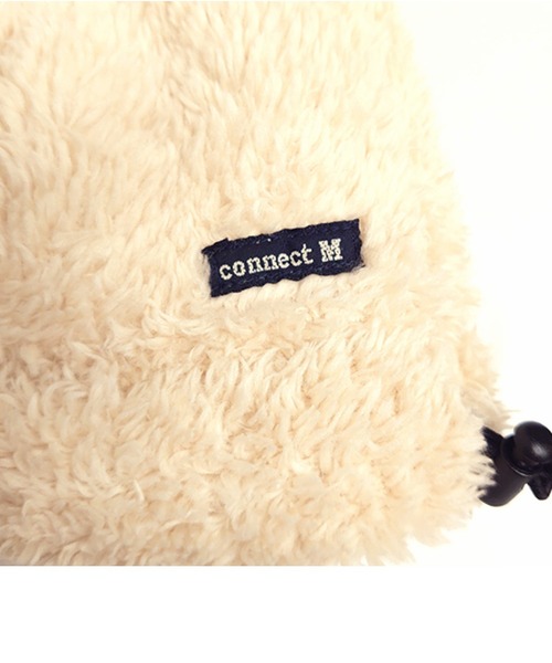 connect M(コネクトエム)の「調節クマボアワッチ(ニットキャップ/ビーニー・キッズ・ブラウン/キナリ・S/M)」の6枚目の写真