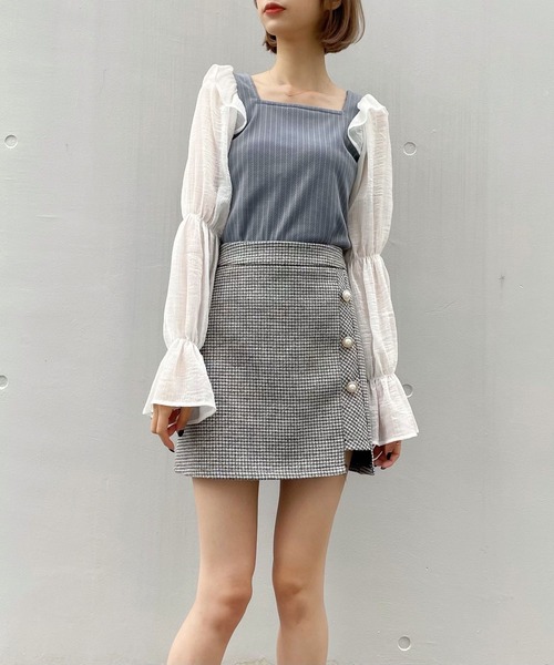 TITTY&CO.(ティティーアンドコー)の「ラメスリーブカットトップス(その他トップス・レディース・ライトブルー/ブラック/ピンク・FREE)」の16枚目の写真