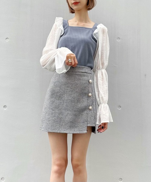 TITTY&CO.(ティティーアンドコー)の「ラメスリーブカットトップス(その他トップス・レディース・ライトブルー/ブラック/ピンク・FREE)」の18枚目の写真