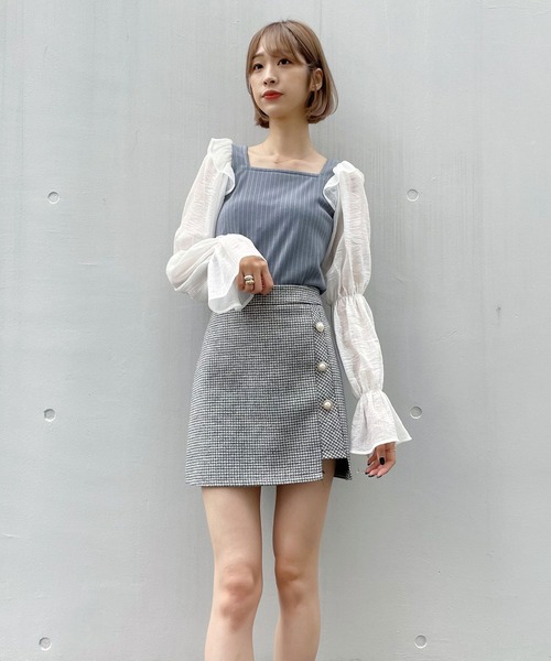 TITTY&CO.(ティティーアンドコー)の「ラメスリーブカットトップス(その他トップス・レディース・ライトブルー/ブラック/ピンク・FREE)」の21枚目の写真