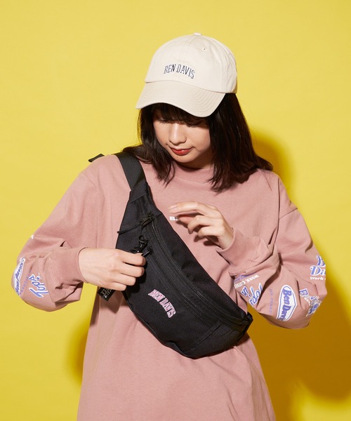 BEN DAVIS（ベンデイビス）の「【BEN DAVIS/ベンデイビス】普段遣い抜群なヘビロテデザイン ワンポイントブランドロゴ入り ユニセックスデザイン ブランドネームリボン付き ウエストバッグ（ボディバッグ/ウエストポーチ・メンズ・レッド/イエロー/ブラック/ピンク/パープル/レッド系その他/グリーン/ライトピンク・FREE）」の17枚目の写真