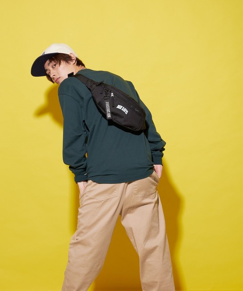 BEN DAVIS（ベンデイビス）の「【BEN DAVIS/ベンデイビス】普段遣い抜群なヘビロテデザイン ワンポイントブランドロゴ入り ユニセックスデザイン ブランドネームリボン付き ウエストバッグ（ボディバッグ/ウエストポーチ・メンズ・レッド/イエロー/ブラック/ピンク/パープル/レッド系その他/グリーン/ライトピンク・FREE）」の10枚目の写真