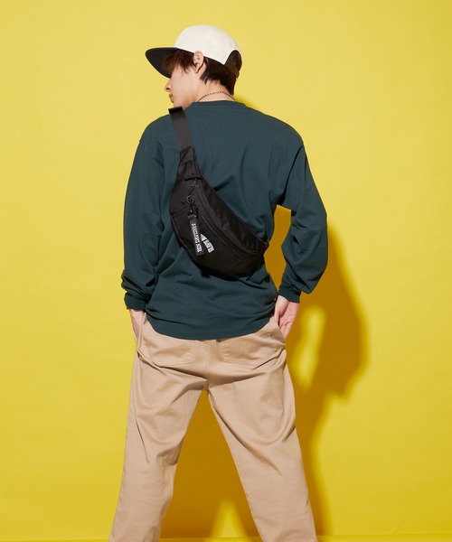 BEN DAVIS（ベンデイビス）の「【BEN DAVIS/ベンデイビス】普段遣い抜群なヘビロテデザイン ワンポイントブランドロゴ入り ユニセックスデザイン ブランドネームリボン付き ウエストバッグ（ボディバッグ/ウエストポーチ・メンズ・レッド/イエロー/ブラック/ピンク/パープル/レッド系その他/グリーン/ライトピンク・FREE）」の11枚目の写真