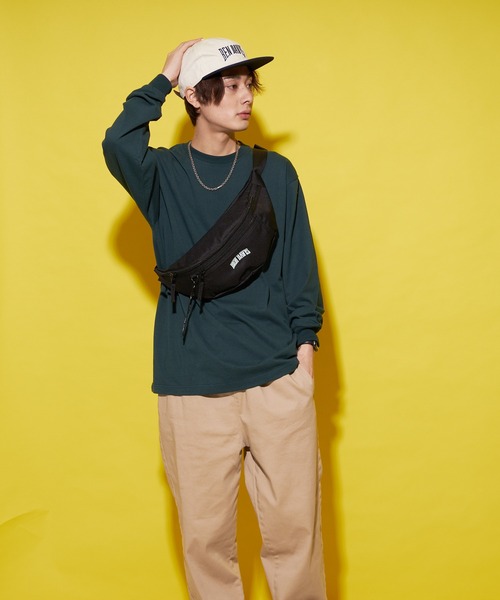 BEN DAVIS（ベンデイビス）の「【BEN DAVIS/ベンデイビス】普段遣い抜群なヘビロテデザイン ワンポイントブランドロゴ入り ユニセックスデザイン ブランドネームリボン付き ウエストバッグ（ボディバッグ/ウエストポーチ・メンズ・レッド/イエロー/ブラック/ピンク/パープル/レッド系その他/グリーン/ライトピンク・FREE）」の13枚目の写真