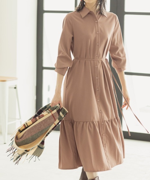 Voice企画ヘムフレアシャツワンピ シャツワンピース Nostalgia アンドドットノスタルジア のファッション通販 Zozotown