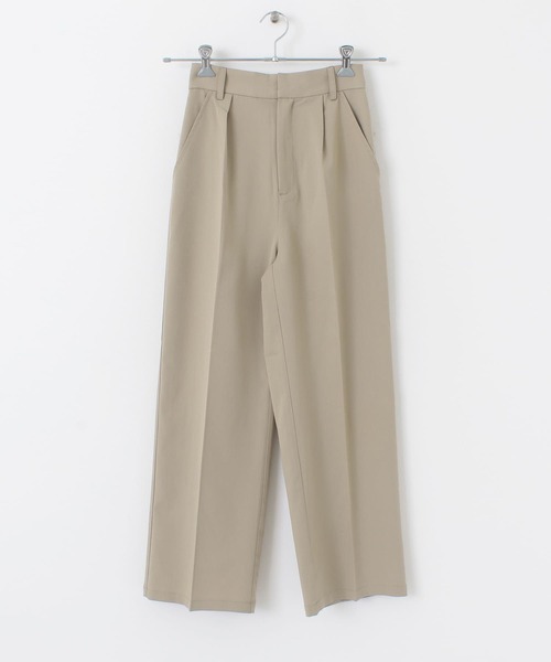 ITEMS URBANRESEARCH（アイテムズ アーバンリサーチ）の「ストレートタックパンツ（その他パンツ・レディース・ネイビー/グレー系その他/ブラウン・FREE）」の6枚目の写真