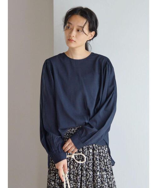 AMERICAN HOLIC（アメリカンホリック）の「ギャザースリーブブラウス（シャツ/ブラウス・レディース・オリーブ/ネイビー・M/L）」の17枚目の写真