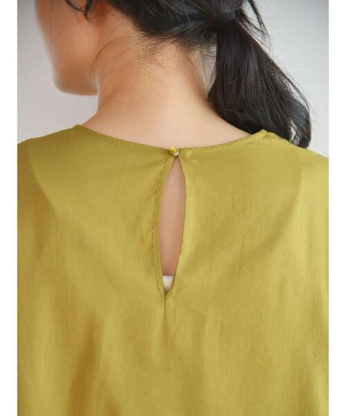 AMERICAN HOLIC（アメリカンホリック）の「ギャザースリーブブラウス（シャツ/ブラウス・レディース・オリーブ/ネイビー・M/L）」の3枚目の写真