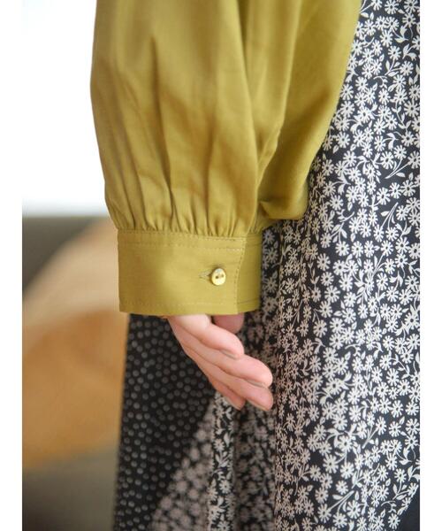 AMERICAN HOLIC（アメリカンホリック）の「ギャザースリーブブラウス（シャツ/ブラウス・レディース・オリーブ/ネイビー・M/L）」の18枚目の写真