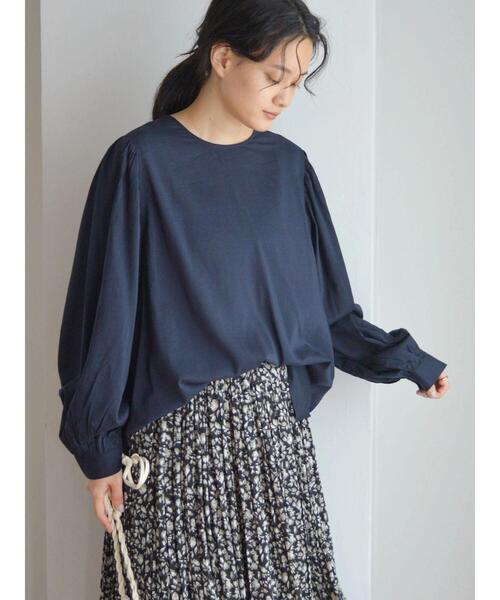 AMERICAN HOLIC（アメリカンホリック）の「ギャザースリーブブラウス（シャツ/ブラウス・レディース・オリーブ/ネイビー・M/L）」の22枚目の写真