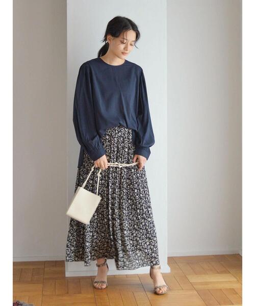 AMERICAN HOLIC（アメリカンホリック）の「ギャザースリーブブラウス（シャツ/ブラウス・レディース・オリーブ/ネイビー・M/L）」の8枚目の写真