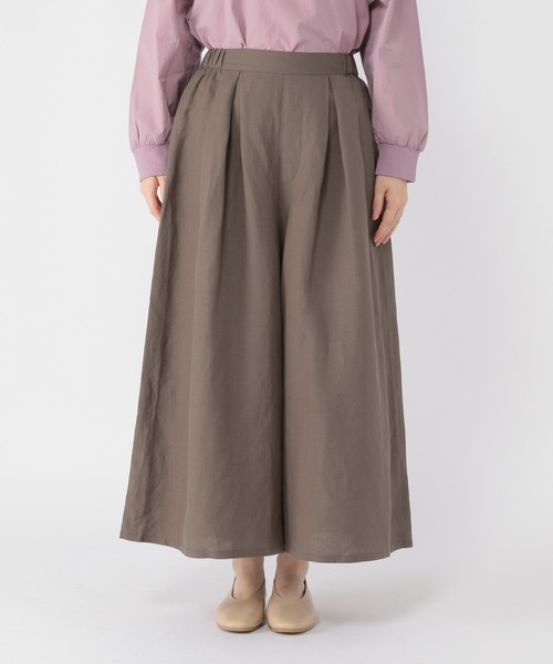 studio CLIP（スタディオクリップ）の「リネンレーヨンキレイめナチュラルスカーチョ（その他パンツ・レディース・カーキ/モカ・MEDIUM/LARGE）」の9枚目の写真