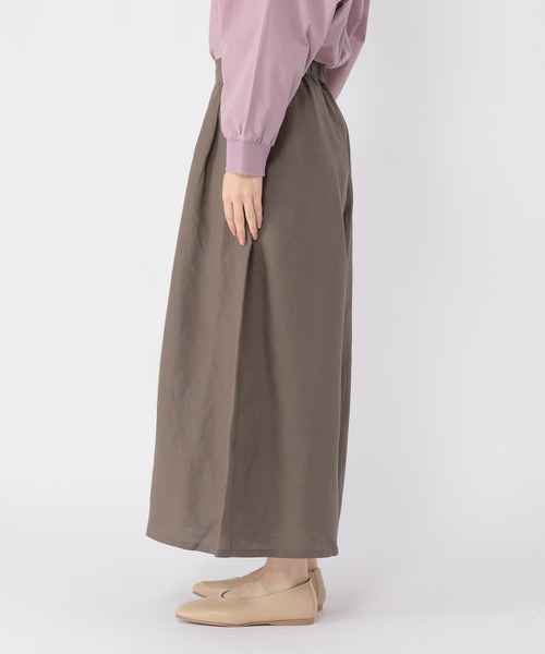 studio CLIP（スタディオクリップ）の「リネンレーヨンキレイめナチュラルスカーチョ（その他パンツ・レディース・カーキ/モカ・MEDIUM/LARGE）」の6枚目の写真