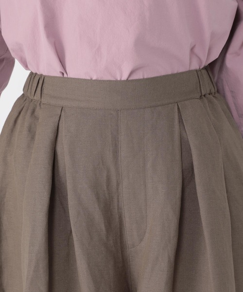 studio CLIP（スタディオクリップ）の「リネンレーヨンキレイめナチュラルスカーチョ（その他パンツ・レディース・カーキ/モカ・MEDIUM/LARGE）」の5枚目の写真