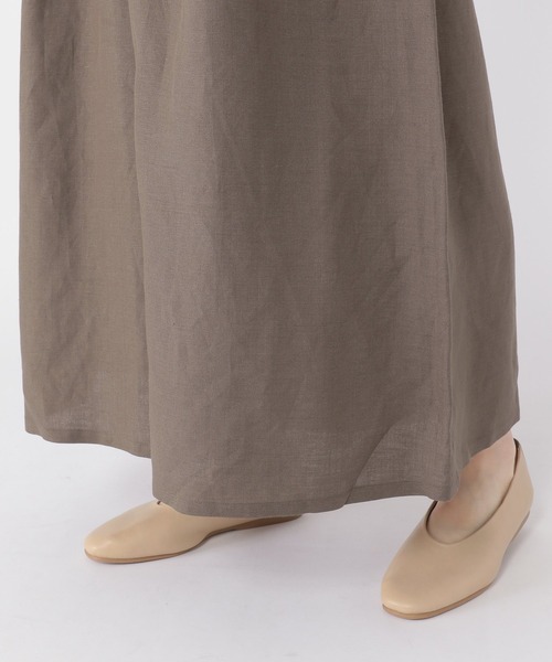 studio CLIP（スタディオクリップ）の「リネンレーヨンキレイめナチュラルスカーチョ（その他パンツ・レディース・カーキ/モカ・MEDIUM/LARGE）」の4枚目の写真