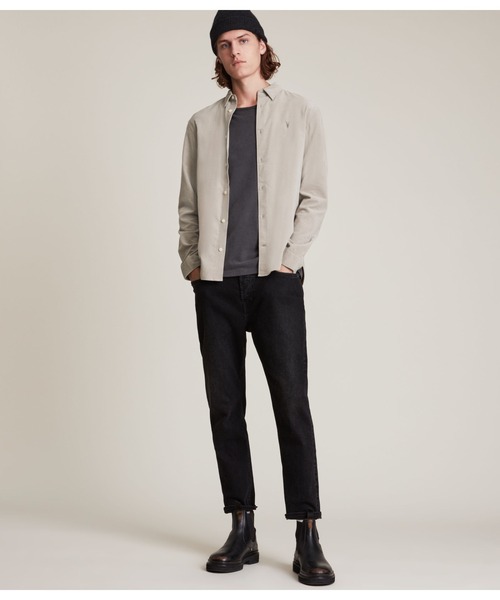 ALLSAINTS（オールセインツ）の「BIRCHWOOD RAMSKULL CORDUROY SHIRT | BIRCHWOOD ラムスカル コーデュロイ シャツ（シャツ/ブラウス・メンズ・グレー系その他・S/M/L/XS）」の4枚目の写真