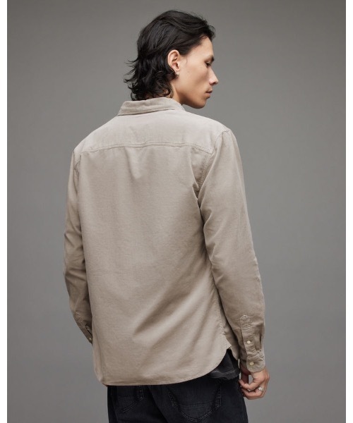 ALLSAINTS（オールセインツ）の「BIRCHWOOD RAMSKULL CORDUROY SHIRT | BIRCHWOOD ラムスカル コーデュロイ シャツ（シャツ/ブラウス・メンズ・グレー系その他・S/M/L/XS）」の11枚目の写真