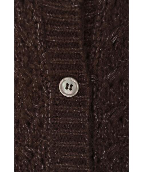 earth music&ecology（アースミュージックアンドエコロジー）の「ふんわりクルーネックニットカーディガン ＊（カーディガン/ボレロ・レディース・ホワイト系その他2/グリーン/ブラウン・FREE）」の5枚目の写真