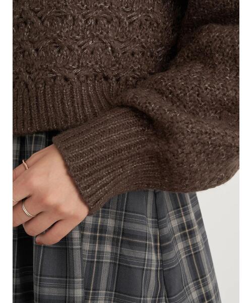 earth music&ecology（アースミュージックアンドエコロジー）の「ふんわりクルーネックニットカーディガン ＊（カーディガン/ボレロ・レディース・ホワイト系その他2/グリーン/ブラウン・FREE）」の17枚目の写真