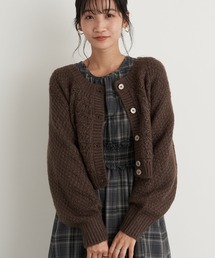 earth music&ecology | ふんわりクルーネックニットカーディガン ＊(カーディガン/ボレロ)