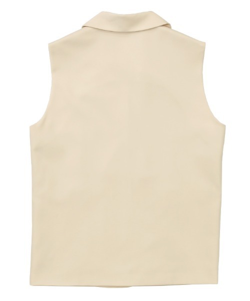 select MOCA(セレクトモカ)の「2021 AW テーラードダブルボタンジャケットベスト(ベスト・レディース・ホワイト/チャコールグレー・FREE)」の4枚目の写真