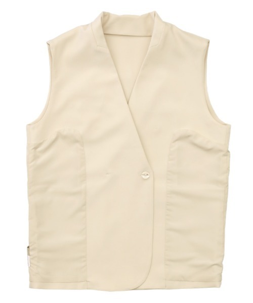 select MOCA(セレクトモカ)の「2021 AW テーラードダブルボタンジャケットベスト(ベスト・レディース・ホワイト/チャコールグレー・FREE)」の5枚目の写真