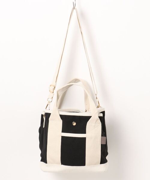 ALTROSE（アルトローズ）の「2WAYミニトート [ルーム]（トートバッグ・レディース・アイボリー/グレー/ゼブラ/ブラック/レオパード/カーキ/ホワイト×ブルー/アニマル/ホワイト×ブラック/ブラウン/グリーン/ベージュ×ブラック/ブラック×グレー/その他/ホワイト×カーキブラウン/ブラック×ホワイト・FREE）」の7枚目の写真