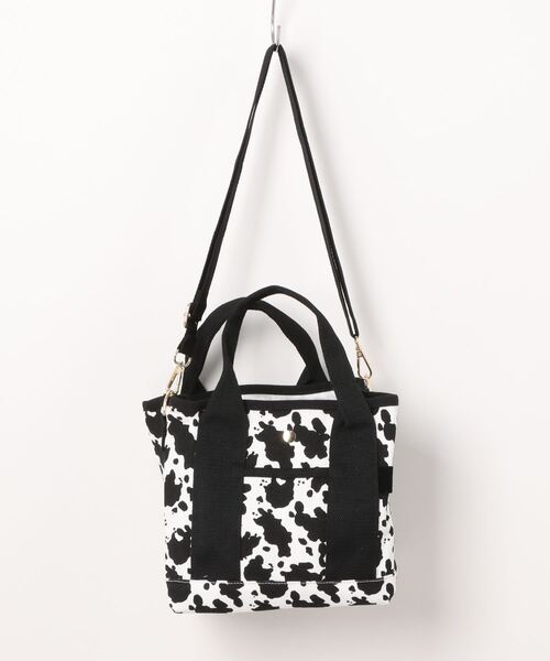 ALTROSE（アルトローズ）の「2WAYミニトート [ルーム]（トートバッグ・レディース・アイボリー/グレー/ゼブラ/ブラック/レオパード/カーキ/ホワイト×ブルー/アニマル/ホワイト×ブラック/ブラウン/グリーン/ベージュ×ブラック/ブラック×グレー/その他/ホワイト×カーキブラウン/ブラック×ホワイト・FREE）」の13枚目の写真