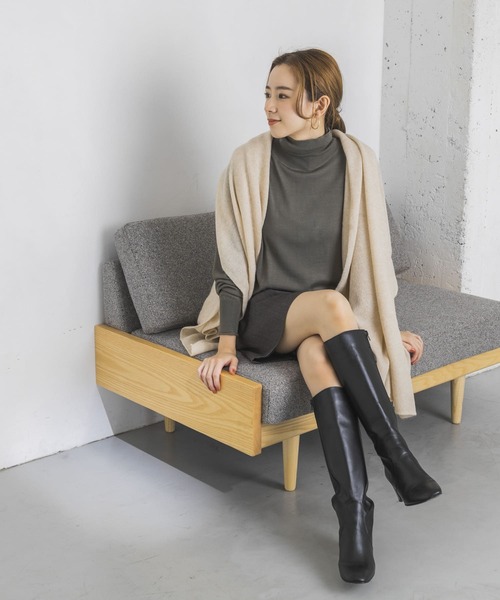 URBAN RESEARCH（アーバンリサーチ）の「カシミヤウールタートルニット（ニット/セーター・レディース・ブラック/パープル/オフホワイト/グリーン系その他・FREE）」の20枚目の写真