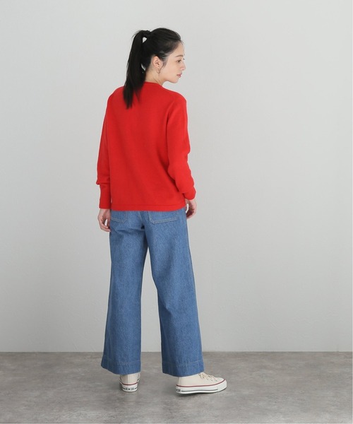 journal standard L'essage（ジャーナルスタンダードレサージュ）の「ポケットツキカーディガン◆（カーディガン/ボレロ・レディース・ブラック/レッド・FREE）」の8枚目の写真