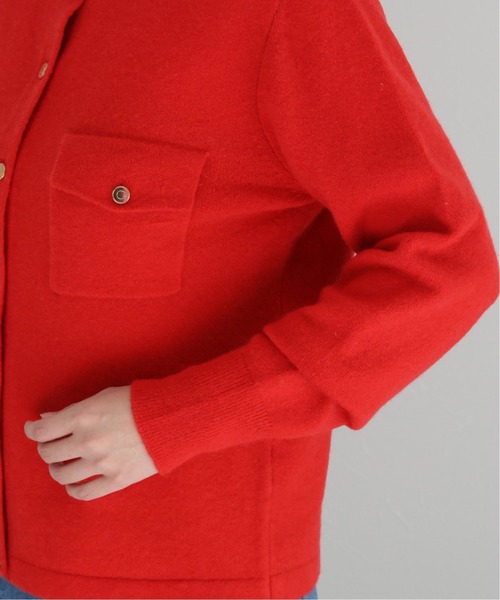 journal standard L'essage（ジャーナルスタンダードレサージュ）の「ポケットツキカーディガン◆（カーディガン/ボレロ・レディース・ブラック/レッド・FREE）」の15枚目の写真