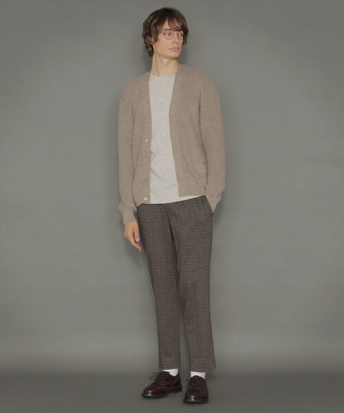 MACKINTOSH LONDON（マッキントッシュ ロンドン）の「9ゲージアルパカ片畦ニットカーディガン（カーディガン/ボレロ・メンズ・ダークブラウン/ベージュ系その他3・M/L/LL）」の14枚目の写真