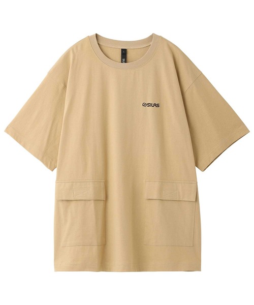 SILAS(サイラス)の「FRONT POCKET SS TEE サイラスフロントポケット半袖Tシャツ(Tシャツ/カットソー・メンズ・ベージュ/ブラック/オリーブ/ホワイト・LARGE/MEDIUM/X-LARGE)」の1枚目の写真