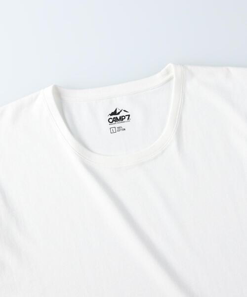 CAMP7(キャンプセブン)の「CAMP7(キャンプ7)【パックTシャツ】ショートスリーブクルーネックTシャツ(Tシャツ/カットソー・メンズ・ブラック/ホワイト・M/S/L/XL)」の5枚目の写真