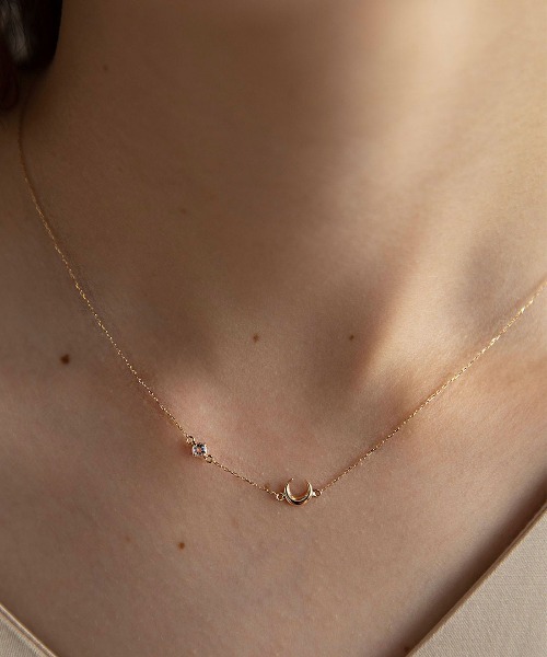 mangata（モンガータ）の「La lune necklace（ネックレス・レディース・ゴールド・FREE）」の5枚目の写真