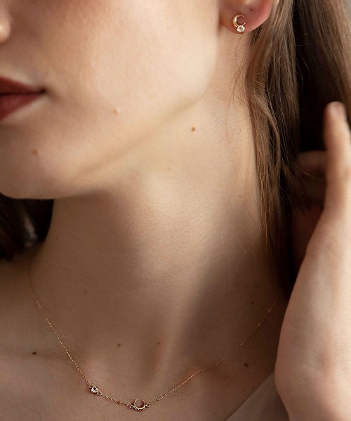 mangata（モンガータ）の「La lune necklace（ネックレス・レディース・ゴールド・FREE）」の2枚目の写真