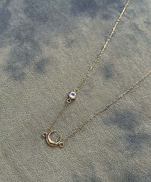 mangata（モンガータ）の「La lune necklace（ネックレス・レディース・ゴールド・FREE）」の4枚目の写真
