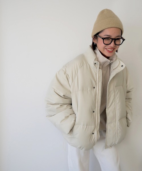 CANAL JEAN（キャナルジーン）の「El mar(エルマール) BASICリブニットcap（ニットキャップ/ビーニー・レディース・ブラック/ベージュ/グレー・ONE SIZE）」の3枚目の写真