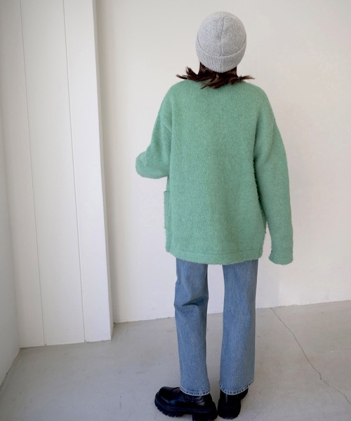 CANAL JEAN（キャナルジーン）の「El mar(エルマール) BASICリブニットcap（ニットキャップ/ビーニー・レディース・ブラック/ベージュ/グレー・ONE SIZE）」の11枚目の写真