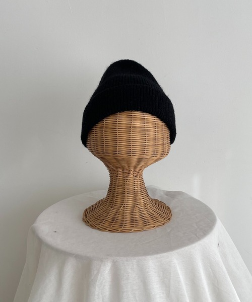 CANAL JEAN（キャナルジーン）の「El mar(エルマール) BASICリブニットcap（ニットキャップ/ビーニー・レディース・ブラック/ベージュ/グレー・ONE SIZE）」の10枚目の写真