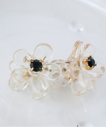 Loco Ocean（ロコオーシャン）の「【2個セット】クリアフラワー ミニヘアクリップ（バレッタ/ヘアクリップ）」
