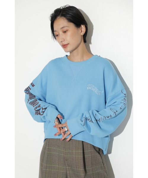 mici（ミチ）の「(mici)ショートスウェット（スウェット・レディース・ベージュ/ブルー・FREE）」の21枚目の写真