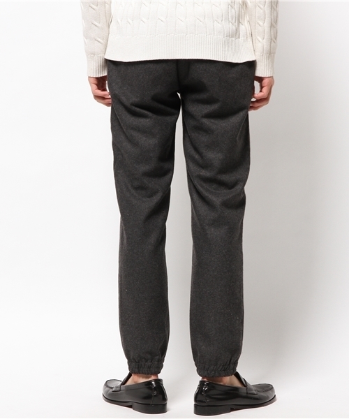 CIAOPANIC（チャオパニック）の「【Ciaopanic】フラノウールウエストサイドゴムテーパード（その他パンツ・メンズ・チャコールグレー/ブラック・SMALL/LARGE/MEDIUM）」の4枚目の写真