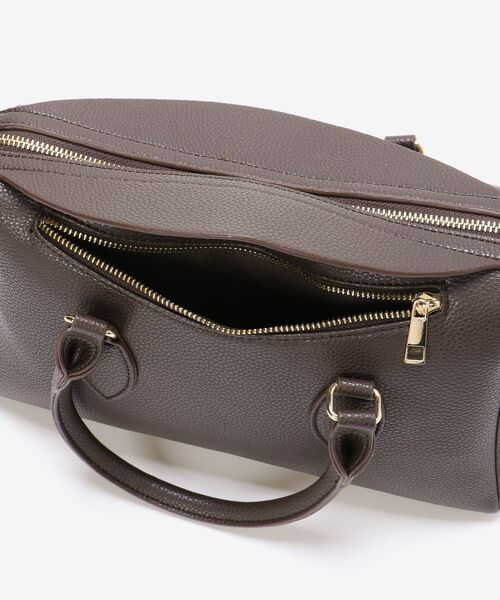 MAJESTIC LEGON（マジェスティックレゴン）の「クラシカルボストンバッグ（ボストンバッグ・レディース・ブラウン/ライトグリーン/ブラック系その他/グレー系その他・FREE）」の8枚目の写真