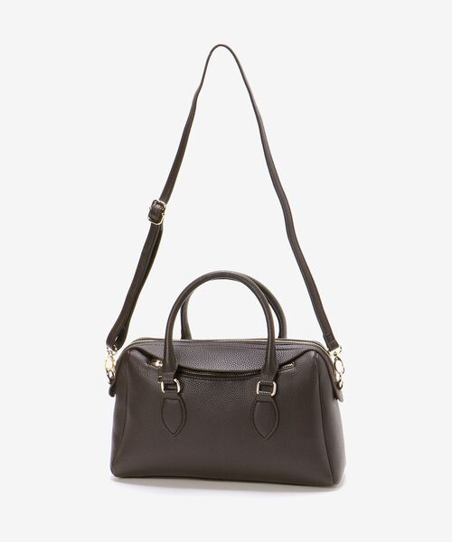 MAJESTIC LEGON（マジェスティックレゴン）の「クラシカルボストンバッグ（ボストンバッグ・レディース・ブラウン/ライトグリーン/ブラック系その他/グレー系その他・FREE）」の13枚目の写真