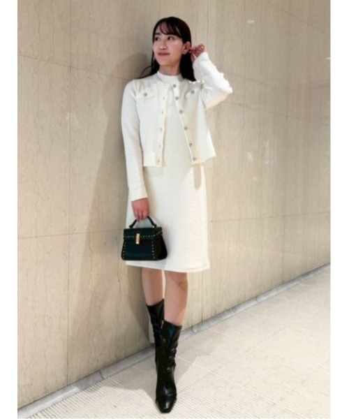 CELFORD 【リュタン】ビジュースタッズポシェット　アイボリー リュタン】ビジュースタッズポシェット（ショルダーバッグ