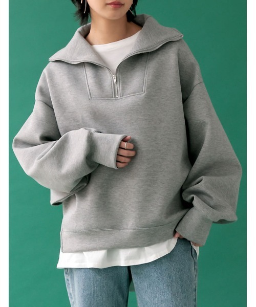 Re:EDIT（リエディ）の「ダンボールハーフジッププルオーバー