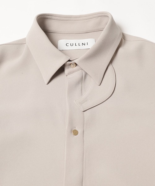 cullni 22SS023　チンストショートスリーブシャツ　サイズ1 ベージュ CULLNI（クルニ）の「22-SS-023 チンストショートスリーブシャツ