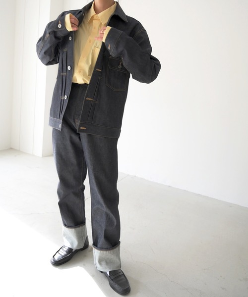 CANAL JEAN（キャナルジーン）の「RED CHOP WORKS(レッドチョップワークス) コットンBIGポケットルーズシャツ（シャツ/ブラウス・レディース・オフホワイト/サックスブルー/イエロー・38）」の16枚目の写真